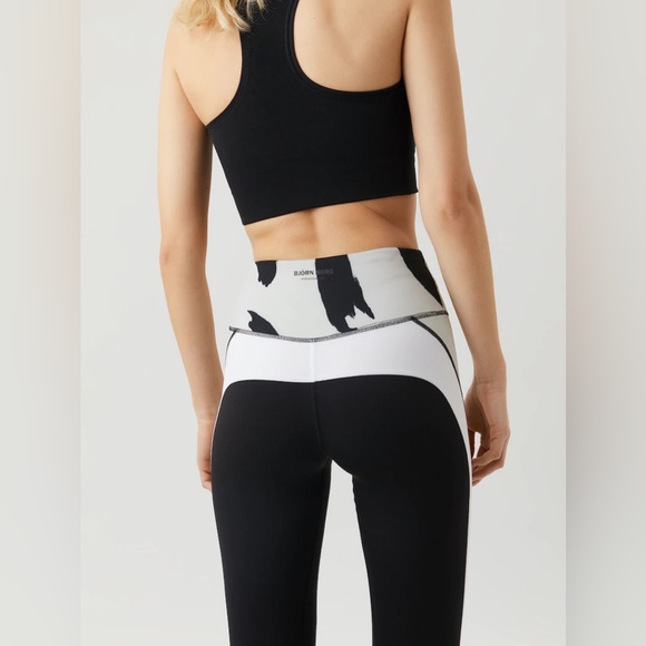 NWT | Björn Borg | High Waist Stripe Print Tights | Size 8/10 - Picture 3 of 14